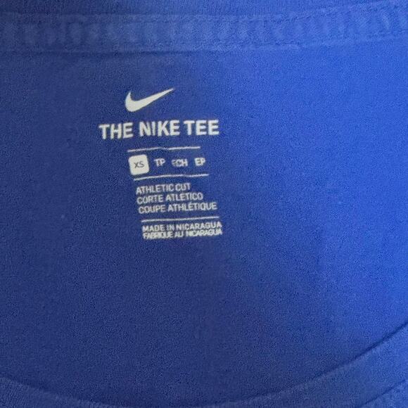 Blue nike duke university scoop neck tee shirt - Picture 4 of 5
